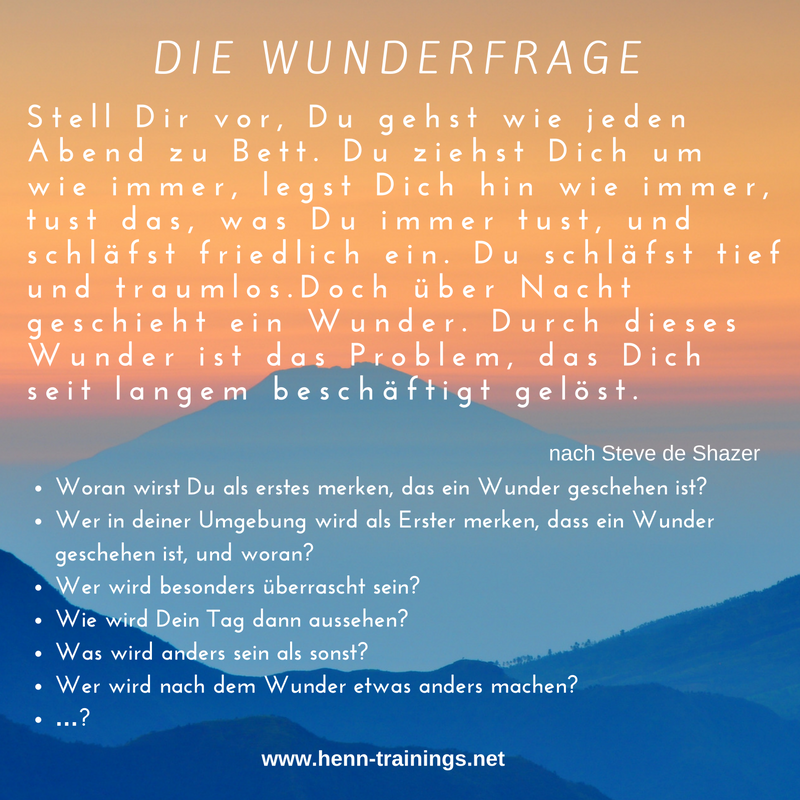 Die Wunderfrage